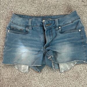 Joe's Jeans Girl’s Blue Washed Cutoff Denim Shorts